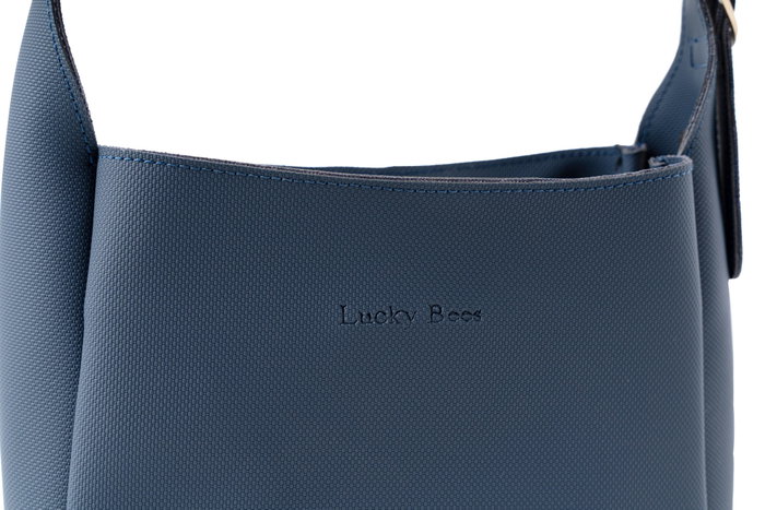 Lucky Bees Bolso de Hombro Azul Oscuro